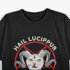Hail Lucipurr – Funny Satanic Cat Pun Design T-Shirt