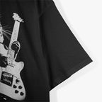 Rock Cat Playing - Funny Animal Musician T-Shirt