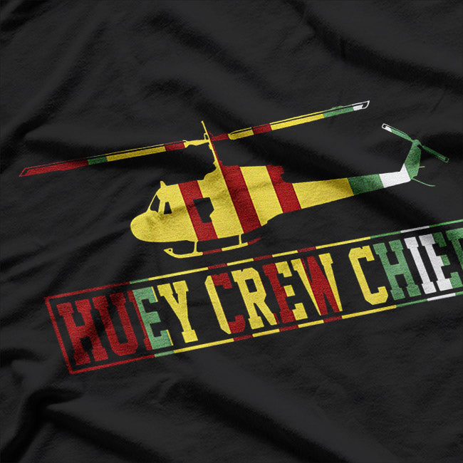 UH-1 Huey Crew Chief Veteran Helicopter Pilot Gift T-Shirt