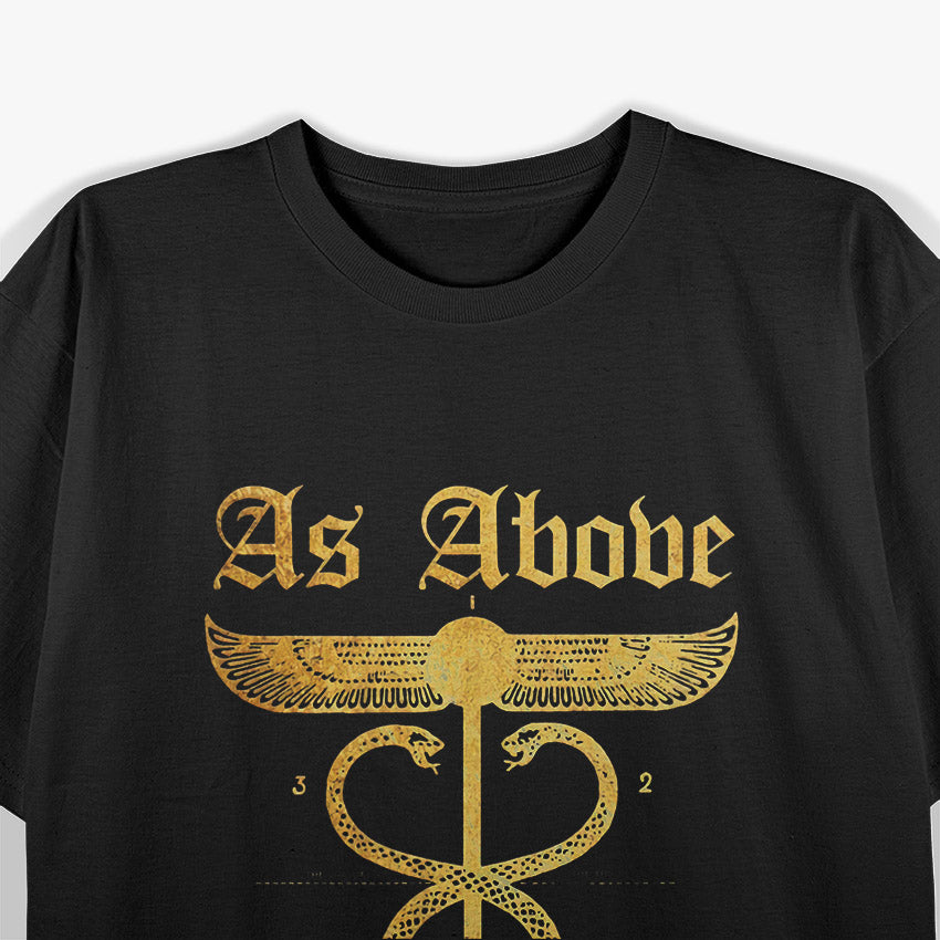 As Above So Below Mystical Occult T-Shirt