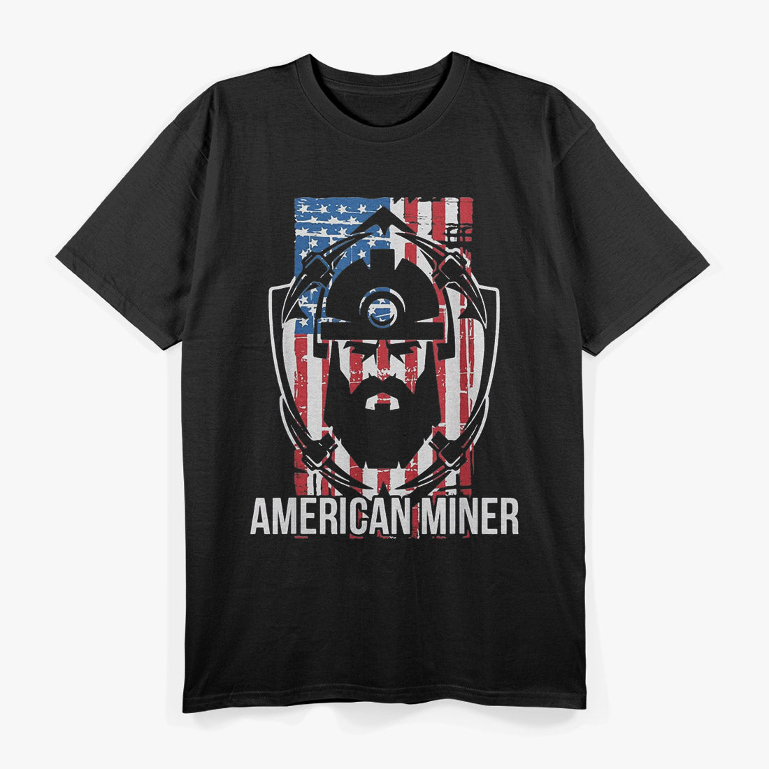 American Coal Miner  Proud Underground Mining T-Shirt