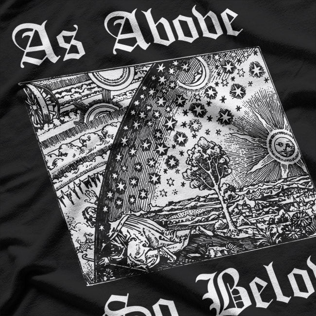 As Above So Below Occult Symbolism T-Shirt
