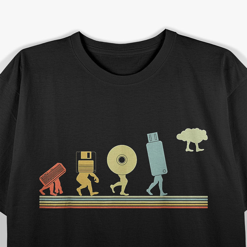 Evolution Cloud Coding - Funny Programming and Tech Nerd T-Shirt