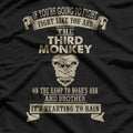Fight Like a Monkey Humor Design for Quirky Animal Lovers T-Shirt