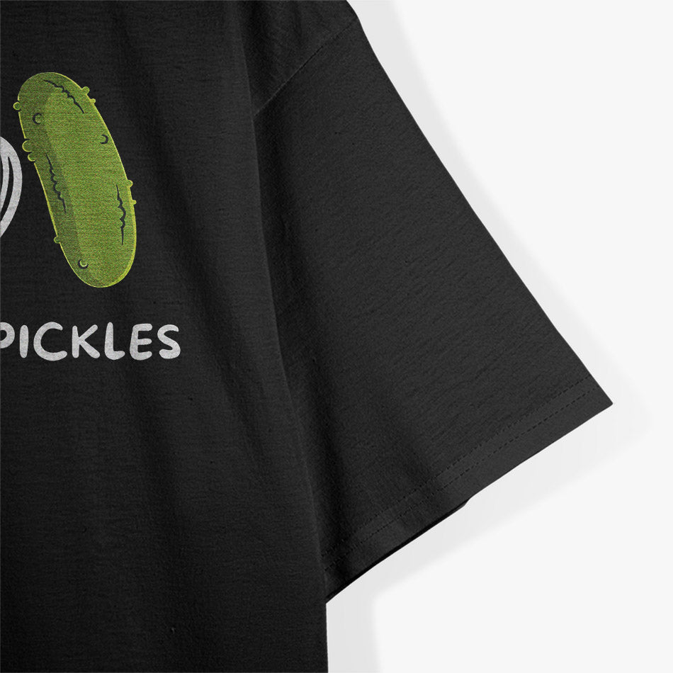 Peace, Love, Pickles – A Fun & Flavorful Vibe T-Shirt
