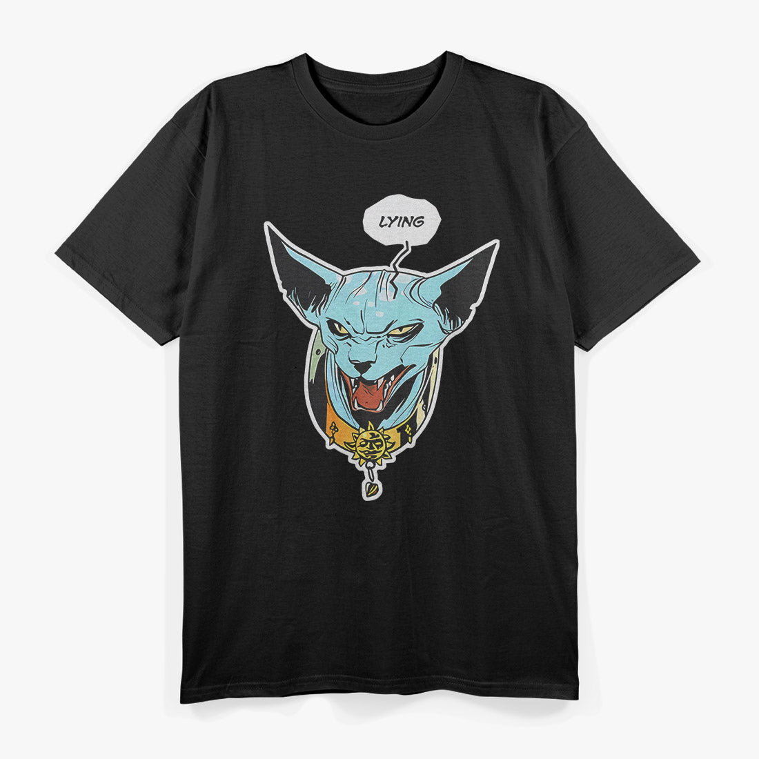 Funny Cat Lover  Sarcastic Lying Cat Inspired Graphic  T-Shirt