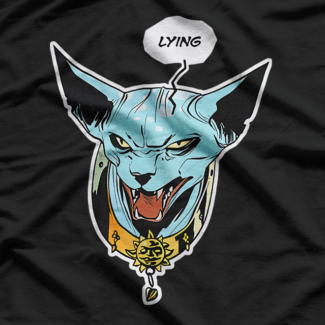 Funny Cat Lover  Sarcastic Lying Cat Inspired Graphic  T-Shirt