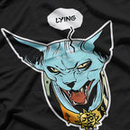 Funny Cat Lover  Sarcastic Lying Cat Inspired Graphic  T-Shirt