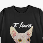 I Love Bald Pussycats - Dirty Pun Funny Adult Humor T-Shirt