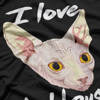 I Love Bald Pussycats - Dirty Pun Funny Adult Humor T-Shirt