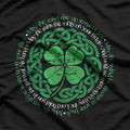 Irish Blessing: Celtic Knot & 4-Leaf Clover T-Shirt