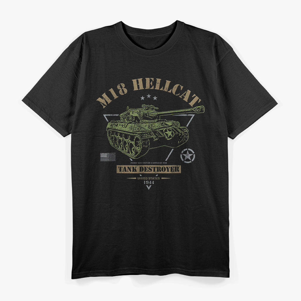 M18 Hellcat – WWII Tank Destroyer Military Veteran T-Shirt