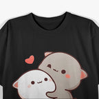 Peach and Goma Mochi Cat - I Meow You T-Shirt