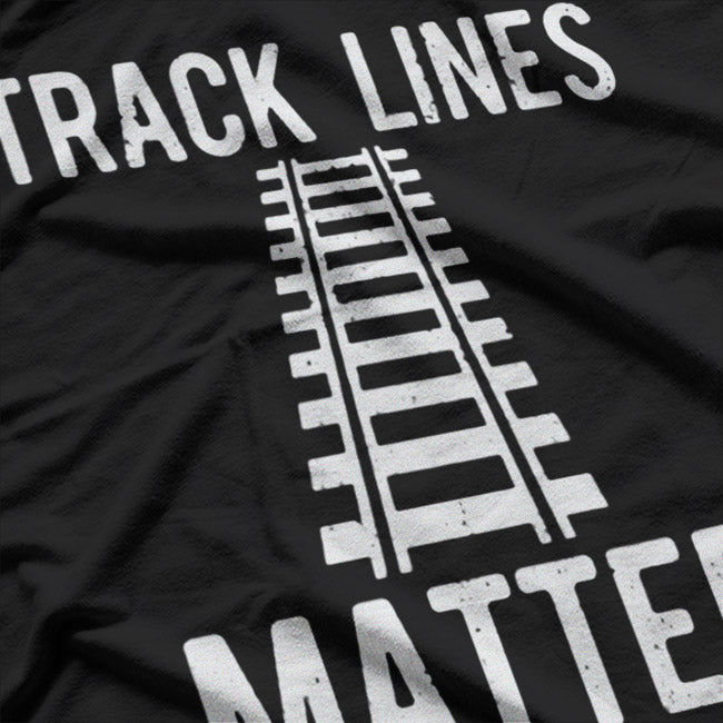 Track Lines Matter: Funny Runner & Sprinter T-Shirt