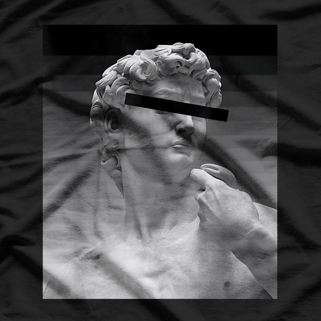 Censored Greek Bust Funny Classical Art T-Shirt