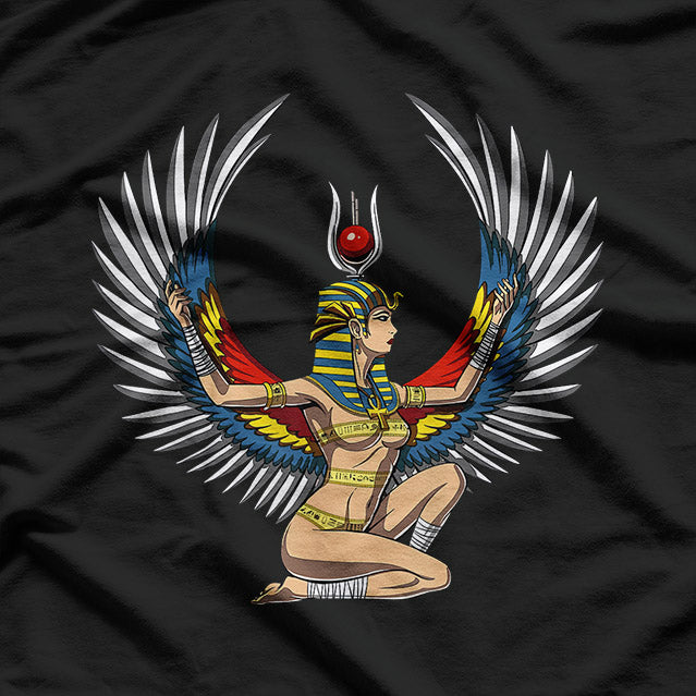Egyptian Goddess Isis - Queen Pharaoh & Hieroglyphs Mythology T-Shirt