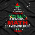 Math Teacher Christmas, Elf Christmas Cheer T-Shirt