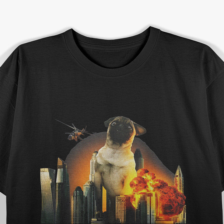 Pugzilla - Funny Pug Dog T-Shirt