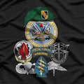 US Army 5th Special Forces Group Military Veteran Gift T-Shirt