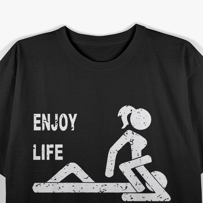 Eat Well, Live Happy: Food Lover’s Motto T-Shirt