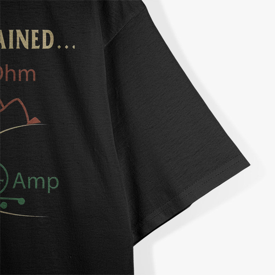 Funny Electricity Explained - Bold Nerd Humor T-Shirt