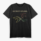 Funny Electricity Explained - Bold Nerd Humor T-Shirt
