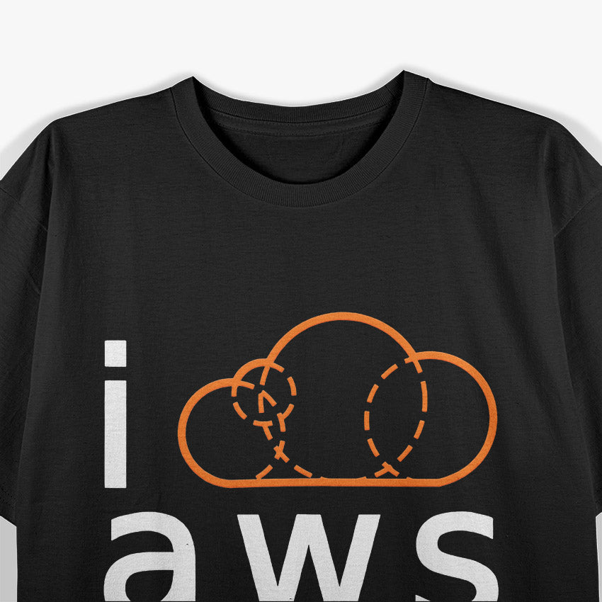 I Cloud AWS Tech Geek Programmer T-Shirt