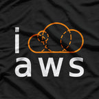 I Cloud AWS Tech Geek Programmer T-Shirt