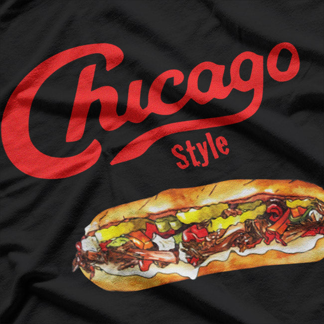 Italian Beef Sandwich: Classic Chicago Style T-Shirt