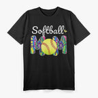 Tie-Dye Softball Mom - Mother’s Day Fun T-Shirt