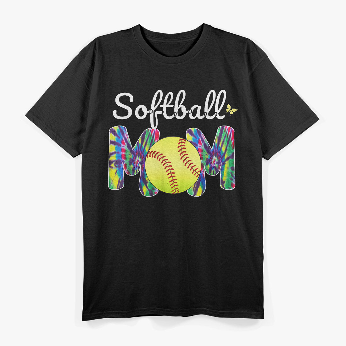 Tie-Dye Softball Mom - Mother’s Day Fun T-Shirt