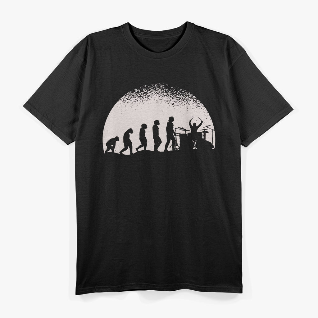 Drummer Evolution: From Beats to Beasts T-Shirt