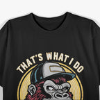 Funny Fix-It Monkey I Repair Stuff & Know Things  T-Shirt