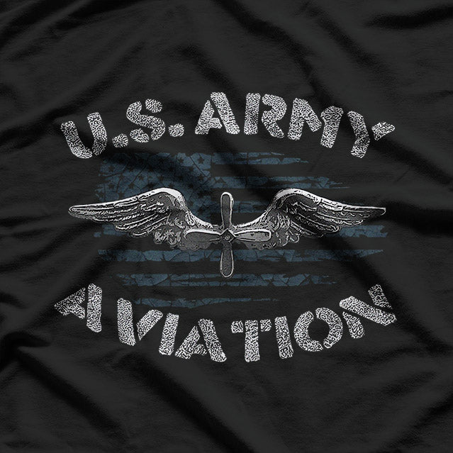 US Army Aviation Military Airplanes Helicopter Pilot T-Shirt