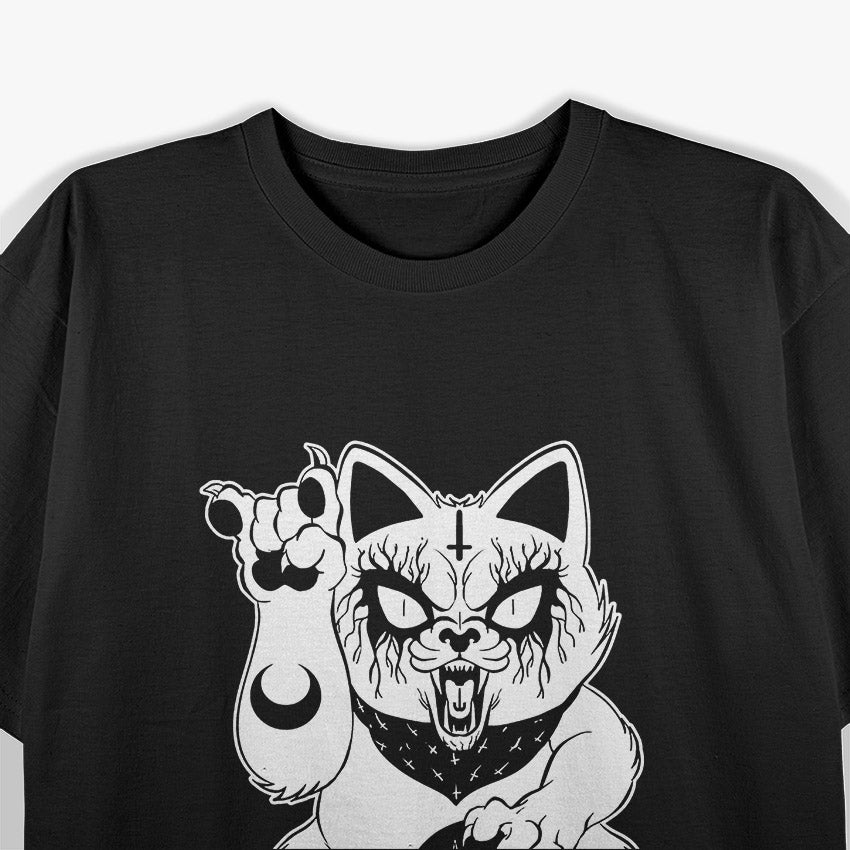 Heavy Metals Lucky Cat - Funny Cat Lover Rock Music T-Shirt