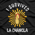 Survived La Chancla – Funny Latino Parenting Humor Gift T-Shirt