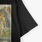 Luna & Moon Goddess Vintage Art Nouveau Witchcraft Magic T-Shirt