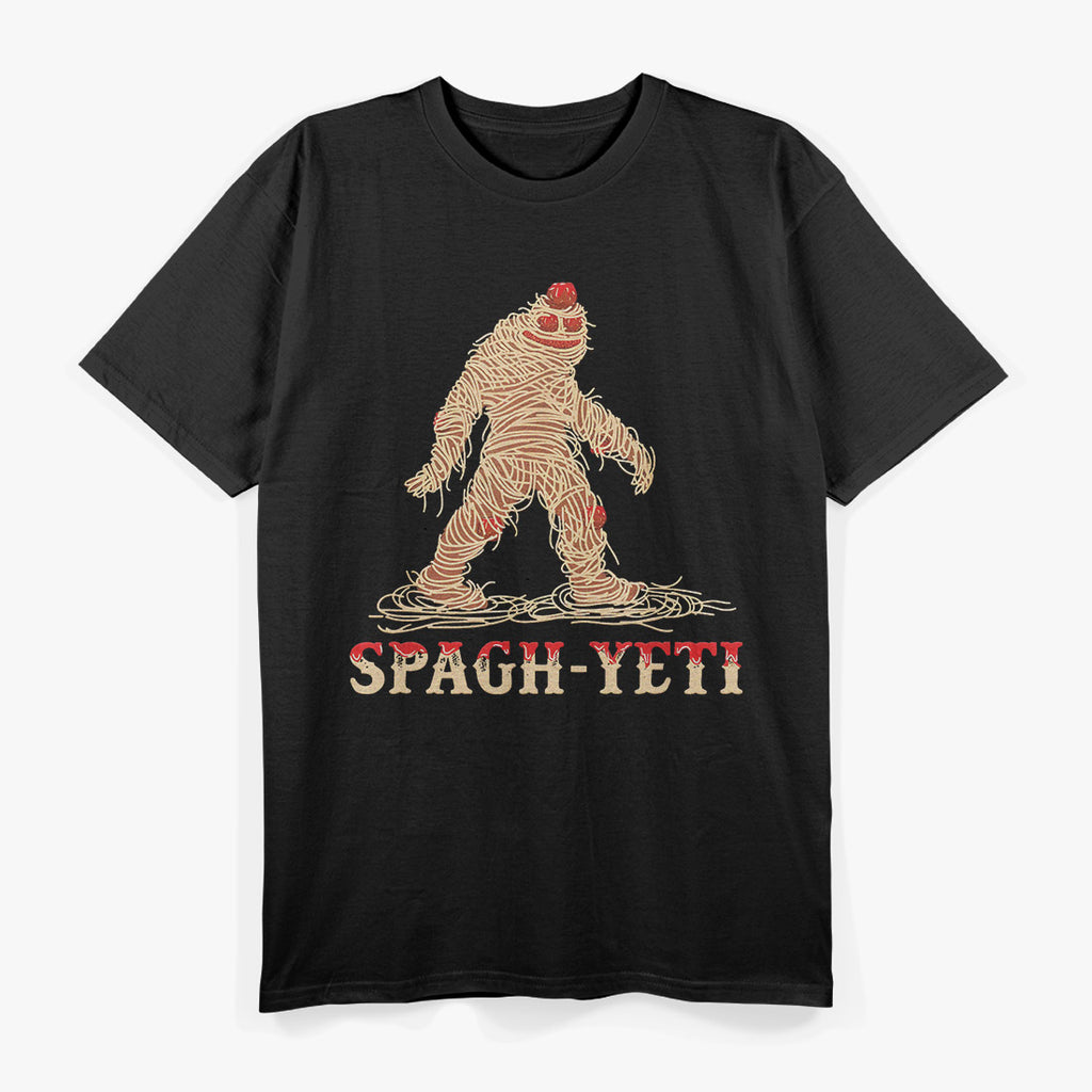 Bigfoot Yeti Spaghetti - Funny Ramen Sasquatch Humor T-Shirt