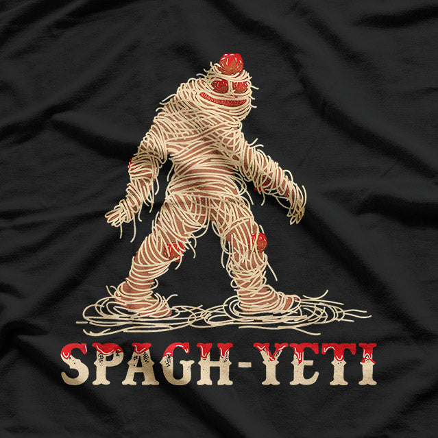 Bigfoot Yeti Spaghetti - Funny Ramen Sasquatch Humor T-Shirt