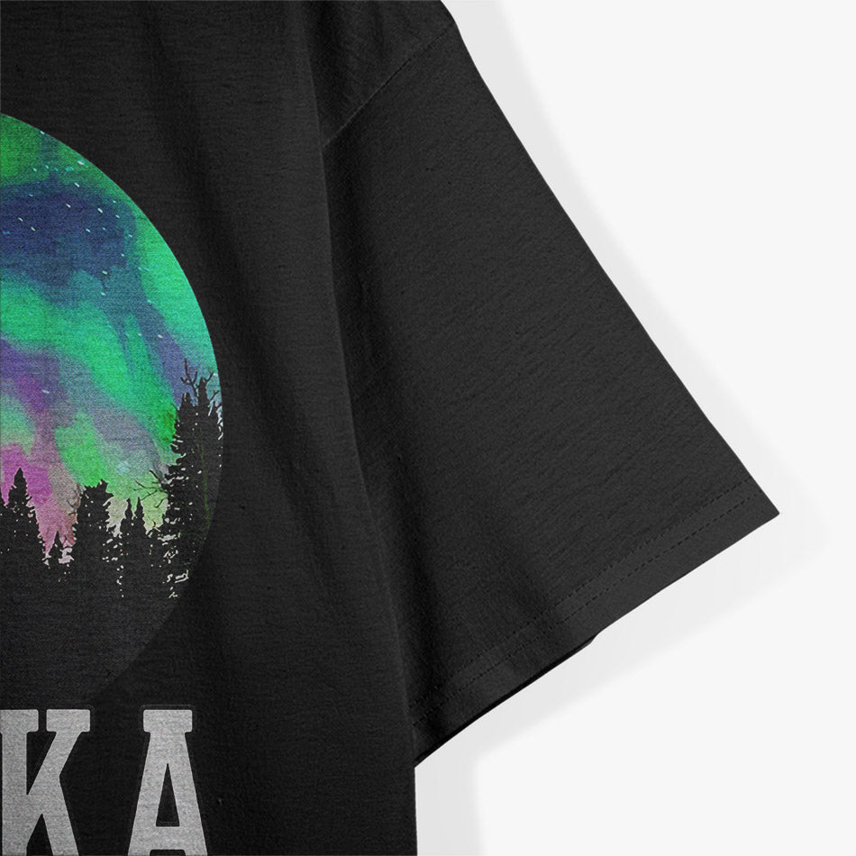 Alaska Northern Lights Adventure – Cool Wilderness Outdoor Travel T-Shirt