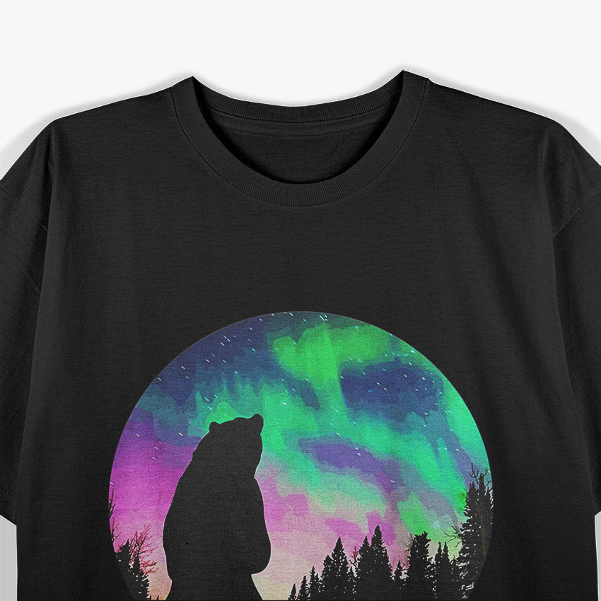 Alaska Northern Lights Adventure – Cool Wilderness Outdoor Travel T-Shirt