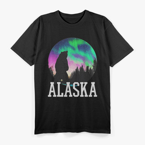 Alaska Northern Lights Adventure – Cool Wilderness Outdoor Travel T-Shirt