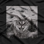 UFO Cat Funny Alien Abduction T-Shirt