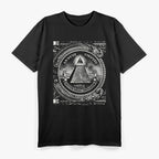 All Seeing Eye Illuminati Inspired Mystical Symbol T-Shirt