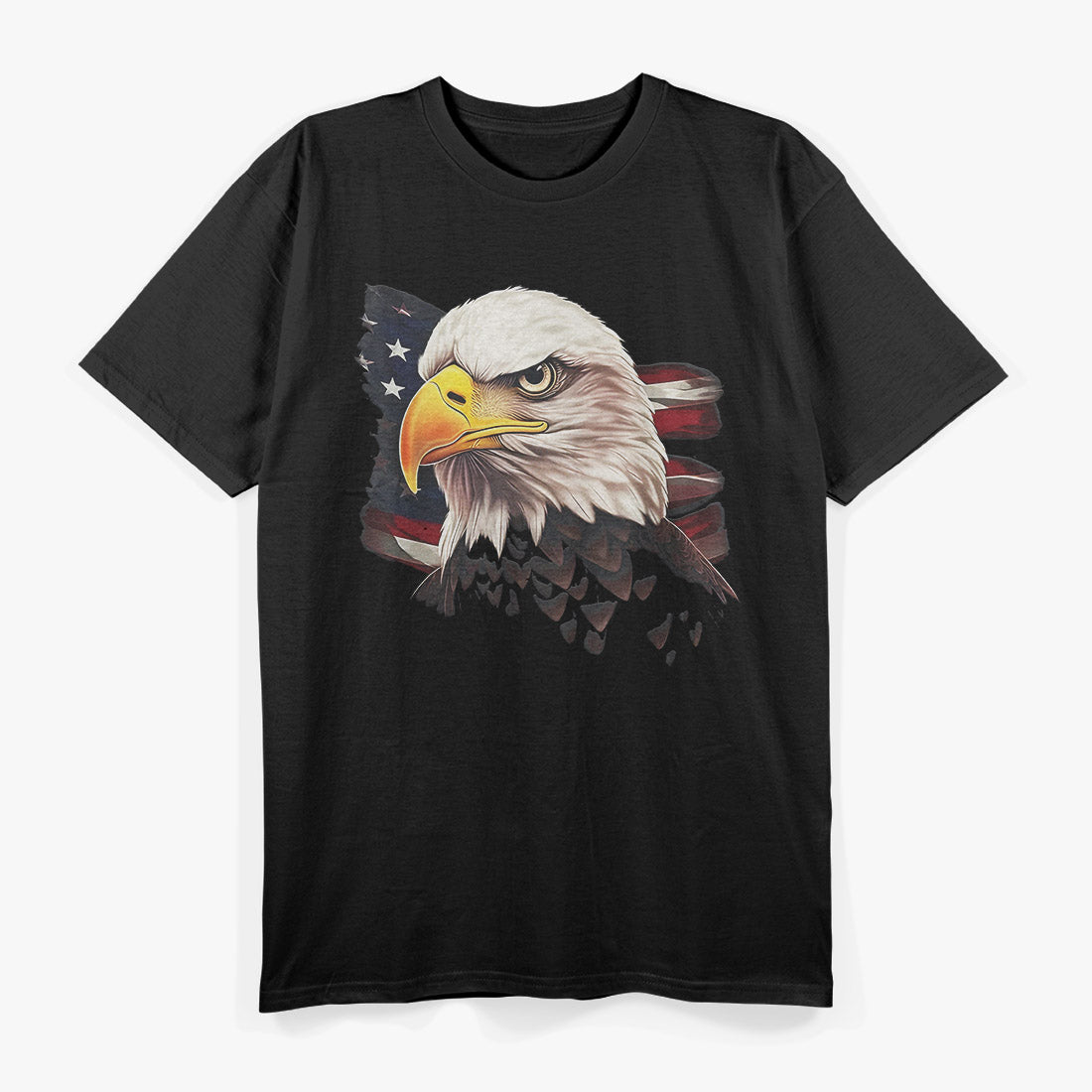Patriotic USA – American Bald Eagle Flag T-Shirt