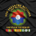U.S. Army Veteran – 9th Division Vietnam War Tribute Design T-Shirt