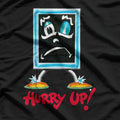 Hurry Up! Retro Blackboard-Inspired Design T-Shirt