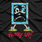 Hurry Up! Retro Blackboard-Inspired Design T-Shirt