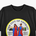 The City of Detroit Michigan Skyline T-Shirt