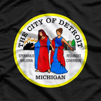 The City of Detroit Michigan Skyline T-Shirt